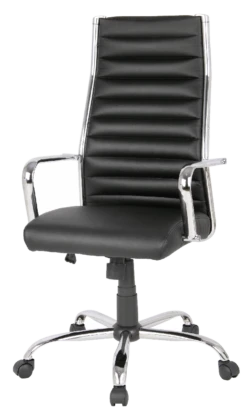 VIDAXL Shop 26 SIGMA Bürostuhl EC410, Aus PU, 59 X 70 X 108,5 Cm, Lederoptik Mit Sitzhöhenverstellung, Schwarz