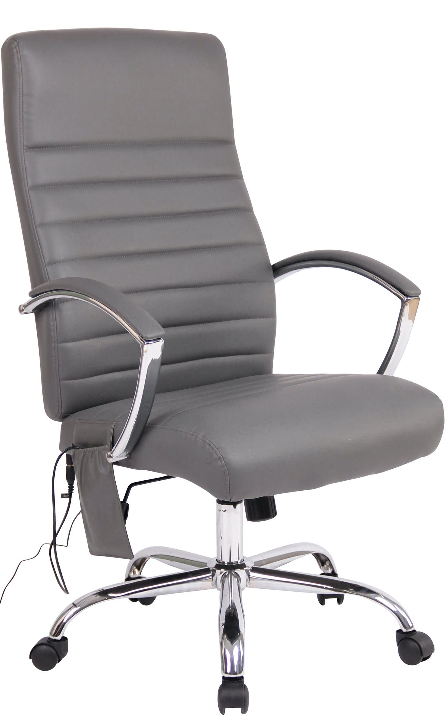 Bürostuhl Valais Kunstleder Grau 4 Bürostuhl Valais Kunstleder Grau – Bild 2