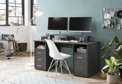 Möbelpartner Schreibtisch Fox | HxBxT 86x150x70 Cm | Anthrazit Von PROREGAL -VIDAXL Shop 2b6a8a17 3df9 4d50 9386 8a35f86bdb6c