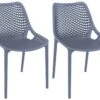 2er Set Stuhl Air Dunkelgrau