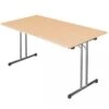 Klapptisch Besprechungstisch Kantinentisch Verkaufstisch Schreibtisch 140 X 70 Cm Gestell Chrom / Platte Buche-Dekor 350601 -VIDAXL Shop 4e34e2e1 e680 4e63 ad43 7ad8c5823273 4