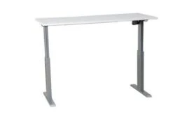 PROREGAL Elektrisch Höhenverstellbarer Schreibtisch Zebra | HxBxT 70-116x180x80 Cm | Silber-Weiß -VIDAXL Shop 55aa01da 9742 4351 910b b9877cefeb0a