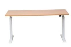 PROREGAL Elektrisch Höhenverstellbarer Schreibtisch Zebra | HxBxT 70-116x180x80 Cm | Silber-Weiß -VIDAXL Shop 608fd1df bea8 412f b2e5 255defcb17ee 1