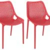 2er Set Stuhl Air Rot -VIDAXL Shop 649310ad 1c32 428d a3ed 2a66f1c81a3a 3