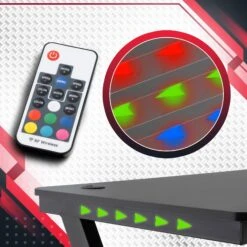 Gaming Tisch Lewiston LED Schwarz -VIDAXL Shop 66a1aceb 9793 48c7 8840 e31e82c982e2