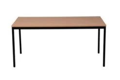 PROREGAL Bürotisch Wolf | Rechteckig | HxBxT 75x180x80 Cm | Schwarz-Grau