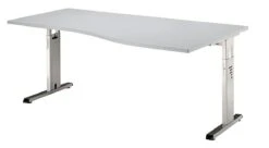 Freiformtisch Osaka - 650-850 X 1800 X 1000/800 Mm - C-Fuß Design - Weißaluminium/buche 12 Freiformtisch Osaka - 650-850 X 1800 X 1000/800 Mm - C-Fuß Design - Weißaluminium/buche -VIDAXL Shop 6e16ba53 a7aa 45f6 b1b3 9a2f5689b17c