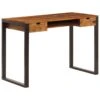 VidaXL Schreibtisch 110 X 55 X 78 Cm Massivholz Und Stahl 2 VidaXL Schreibtisch 110 X 55 X 78 Cm Massivholz Und Stahl -VIDAXL Shop 7285f0bb dd24 42d2 a2b4 428d8a60ea3a