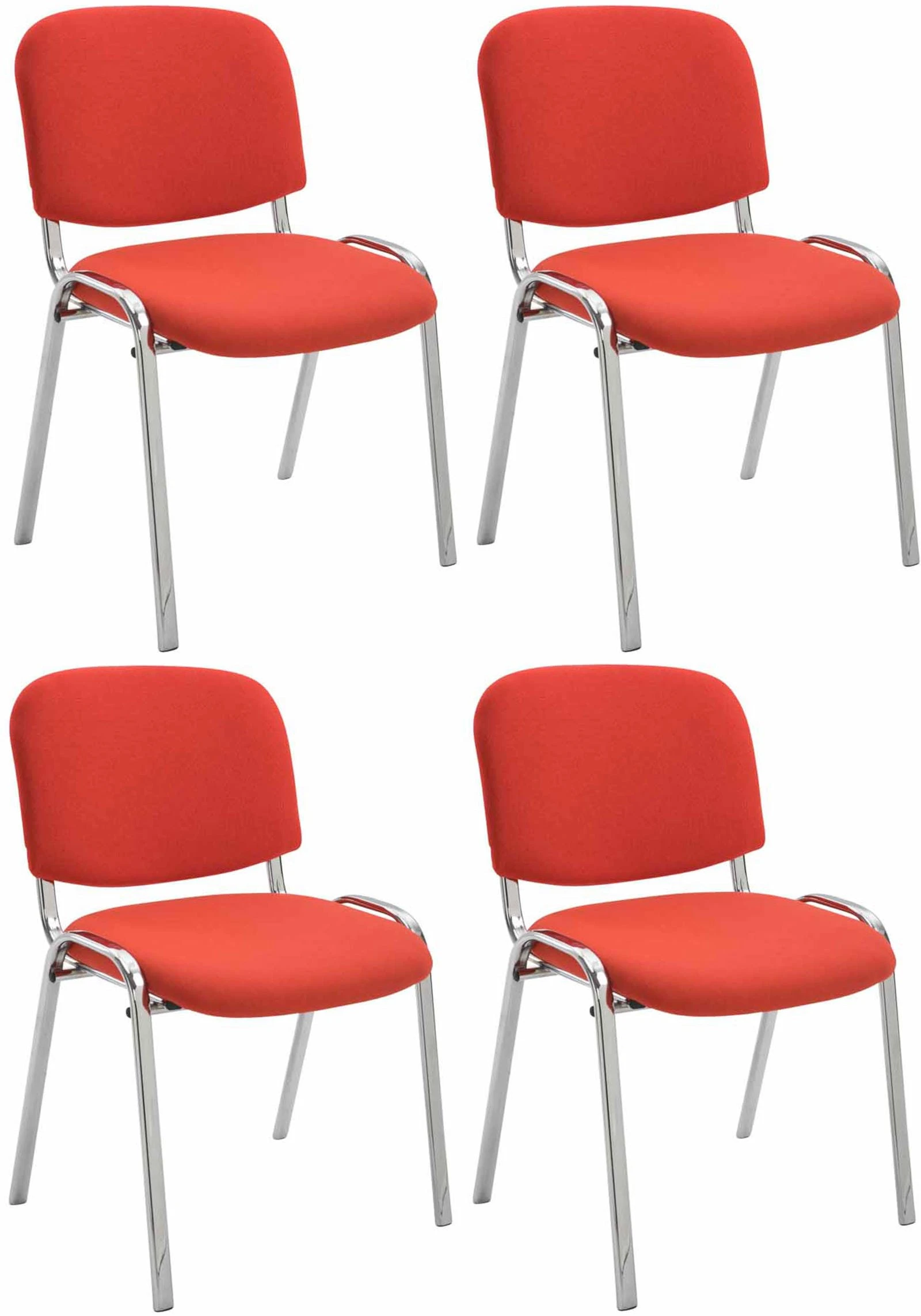 4er Set Stühle Ken C Stoff Orange 6 4er Set Stühle Ken C Stoff Orange – Bild 4