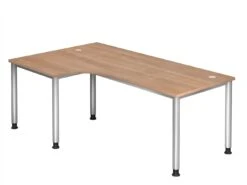 Freiformtisch Helsinki - 680-760 X 2000 X 1200/800 Mm - 4-Fuß-Gestell - Weißaluminium/weiß -VIDAXL Shop 85dbeb25 8898 4bbb 8bc0 f6e8b8f0c4ad