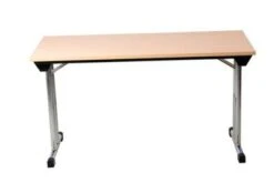 PROREGAL Klapptisch Lizard | C-Fuß-Gestell | HxBxT 75x140x70 Cm | Chrom-Buche -VIDAXL Shop 8956d8b6 7715 4f97 8a2c e3259b647117