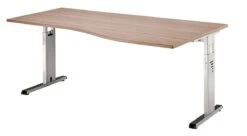 Freiformtisch Osaka - 650-850 X 1800 X 1000/800 Mm - C-Fuß Design - Weißaluminium/buche 11 Freiformtisch Osaka - 650-850 X 1800 X 1000/800 Mm - C-Fuß Design - Weißaluminium/buche -VIDAXL Shop 8e20176c 997b 4396 a741 158bfdaf0546