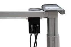 PROREGAL Elektrisch Höhenverstellbarer Schreibtisch Elk | HxBxT 63-128x160x80 Cm | Silber-Weiß -VIDAXL Shop 8e3e2fc5 aeed 48eb b9af 6151e5dce7f6