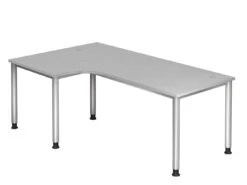 Freiformtisch Helsinki - 680-760 X 2000 X 1200/800 Mm - 4-Fuß-Gestell - Weißaluminium/weiß -VIDAXL Shop abd7f61a 1596 475c 923b 768fa034fda1