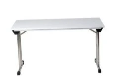 PROREGAL Klapptisch Lizard | T-Fuß-Gestell-Rund | HxBxT 75x120x80 Cm | Chrom-Grau -VIDAXL Shop b09101f1 5e65 49c8 877c a603315918cb