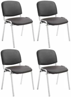 4er Set Stühle Ken C Kunstleder Schwarz -VIDAXL Shop b526d3cf f288 426f 8208 b353fe8eec19