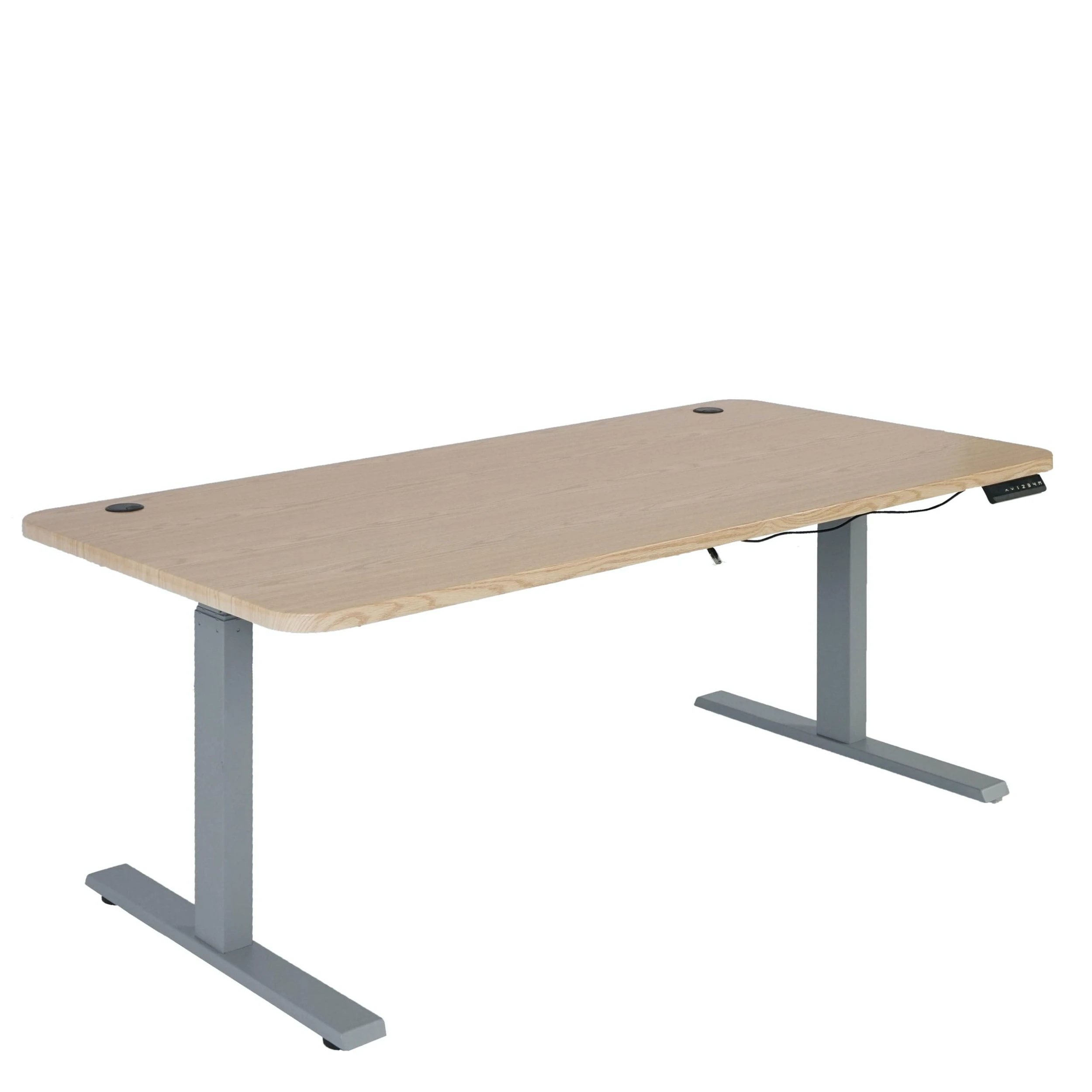 Schreibtisch HWC-D40, Computertisch, Elektrisch Höhenverstellbar 160x80cm 53kg ~ Schwarz, Grau 4 Schreibtisch HWC-D40, Computertisch, Elektrisch Höhenverstellbar 160x80cm 53kg ~ Schwarz, Grau – Bild 2
