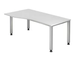 Freiformtisch Quebec - 680-760 X 1800 X 1000/800 Mm - 4-Fuß-Gestell - Weißaluminium/lichtgrau -VIDAXL Shop ba8aca0a 4e14 48f9 b062 75d9b4542257 3