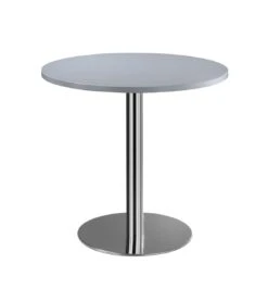 Säulentisch - Rund - 750 X Ø 800 Mm - Chrom/lichtgrau 338520