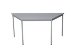 PROREGAL Bürotisch Wolf | Trapez | HxBxT 75x120x60 Cm | Grau