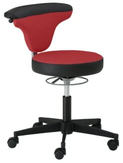 Mayer Sitzmöbel, Funktionsdrehstuhl MyTORRO SIT, Rot/Brillantschwarz, 1351_751