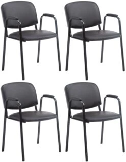 4er Set Besucherstühle Ken PRO Kunstleder Braun -VIDAXL Shop dfd81dc8 3648 4c16 a152 6f3a4a816747