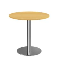 Säulentisch - Rund - 750 X Ø 800 Mm - Chrom/ahorn 338523 -VIDAXL Shop f5ebc01d 1ce4 4d9f 9e5d 1a463213aa3a 2