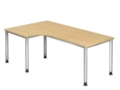 Freiformtisch Quebec - 680-760 X 1800 X 1000/800 Mm - 4-Fuß-Gestell - Weißaluminium/nussbaum -VIDAXL Shop fe6e5911 7a57 4174 8b72 cbc8c567ec99
